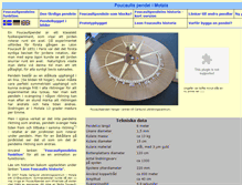 Tablet Screenshot of foucaultpendel.se